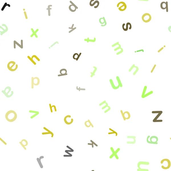 Темні Багатобарвної Вектор Безшовні Текстури Abc Символів Кольорові Алфавіту Знаки — стоковий вектор