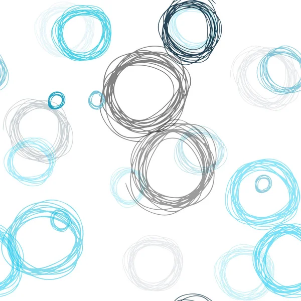 深蓝色矢量无缝纹理与磁盘 现代抽象例证与五颜六色的水滴 壁纸设计 — 图库矢量图片