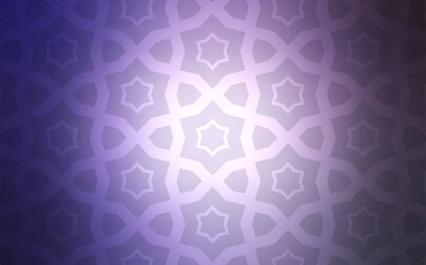 Luz Fondo Vectorial Púrpura Con Estrellas Colores Ilustración Decorativa Con — Vector de stock