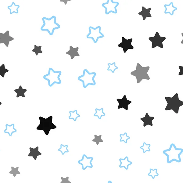 Luz Azul Vector Patrón Sin Costuras Con Estrellas Navidad Diseño — Archivo Imágenes Vectoriales
