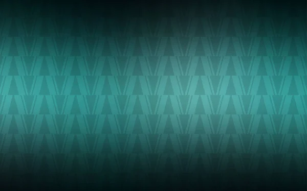 Темно Зеленый Векторный Узор Многоугольным Стилем Треугольники Абстрактном Фоне Красочным — стоковый вектор