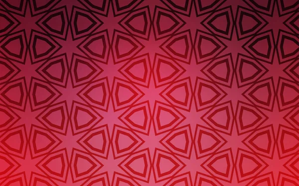 大小様々 な星ライト ピンク ベクトル カバー キラキラ星の色と抽象的なイラスト 贈り物を包むためのパターン — ストックベクタ