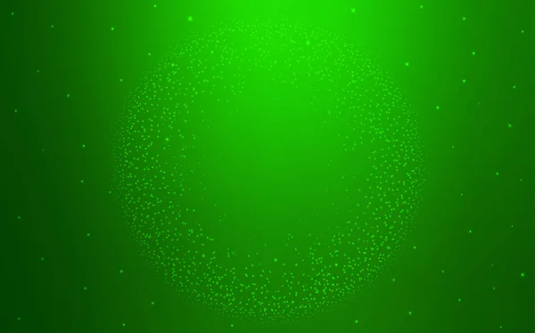 Fond Vectoriel Vert Clair Avec Étoiles Galaxie Illustration Brillante Avec — Image vectorielle
