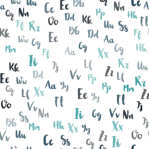 라이트 로마자와 레이아웃 알파벳의 단순한 스타일에서 흐리게 디자인 블라인드 커튼에 — 스톡 벡터