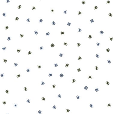 Koyu mavi, yeşil renkli kar taneleri ile sorunsuz doku vektör. Kristalleri ile glitter soyut Illustration buz. Doku pencere panjur, perdeler için.