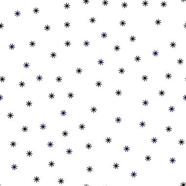 Koyu pembe, mavi güzel kar taneleri ile sorunsuz kapak vektör. Kristalleri ile glitter soyut Illustration buz. Desen için modaya uygun Kumaş, duvar kağıtları.