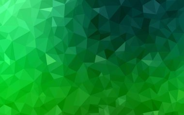 Koyu yeşil vektör soyut mozaik zemin. Tamamen yeni bir renk illüstrasyon poligonal bir tarzda. Tamamen yeni bir tasarım sizin broşürü.