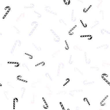 Hafif çokrenkli vektörsüz şablon ve tatlı noel çubukları.