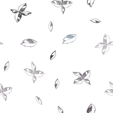 Koyu mavi vektör yaprak ile sorunsuz doğal arka plan. Modern geometrik soyut illüstrasyon ile bırakır. Kartvizit, Web siteleri için şablon.