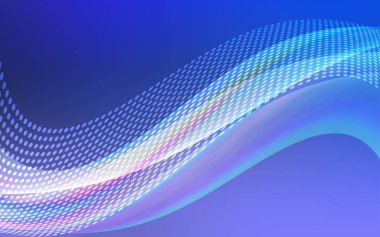 Pembe ışık, vektör desen küreler, üçgenler ile mavi. Üçgen yapısı ile soyut tarzda dekoratif tasarım. Desen fütüristik reklam, kitapçıklar için.