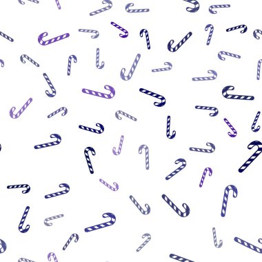 Pembe ışık, vektör sorunsuz şablon tatlı Noel sopa ile mavi.