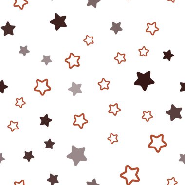 Işık kırmızı, sarı vektör sorunsuz şablon gökyüzü yıldızlarla. Yıldız ile modern geometrik soyut resim. Doku pencere panjur, perdeler için.