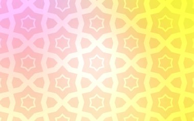 Hafif pembe, sarı vektör arka plan renkli yıldız ile. Dekoratif illüstrasyon soyut şablonundaki yıldız ile. En iyi tasarım, reklam, poster, afiş için.