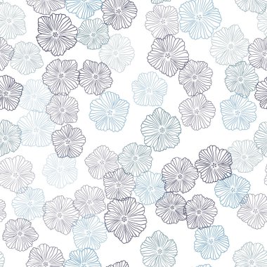 Açık mavi, yeşil vektör sorunsuz zarif arka planını çiçekler. Yaratıcı çizim çiçek ile bulanık tarzında. Desen için modaya uygun Kumaş, duvar kağıtları.