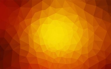 Işık turuncu vektör degrade üçgenler doku. Geometrik şekil gradyan ile Origami tarzında. Senin arka plan için dokulu deseni.