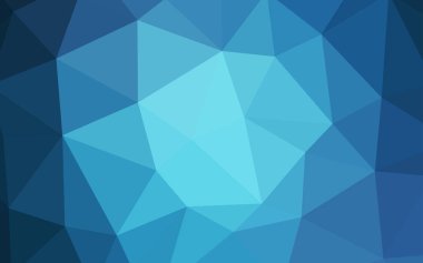 Hafif mavi vektör üçgen mozaik şablonu. Poligonal illüstrasyon parlayan, hangi üçgen oluşur. İşiniz için yeni tasarım.