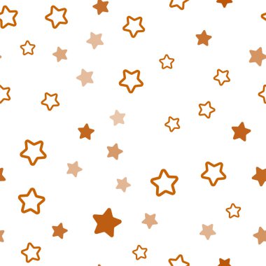 Koyu mavi, sarı güzel yıldız ile sorunsuz doku vektör. Yıldız ile modern geometrik soyut resim. Desen için modaya uygun Kumaş, duvar kağıtları.