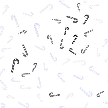 Hafif mor vektör seamless modeli ile lezzetli xmas şekerler.