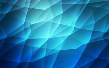 Açık mavi vektör arkaplanı, çizgiler, üçgenler. Renkli üçgenli modern soyut illüstrasyon. Web siteleri için desen.