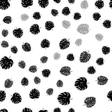 Işık gri vektör sorunsuz zemin yaprakları ile. Renkli resimde doodle tarzı yaprakları ile. Desen tasarım kumaş, duvar kağıtları.