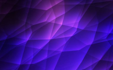 Koyu mor, pembe arka plan poligonal tarzı ile vektör. Üçgenler ile soyut tarzda dekoratif tasarım. En iyi tasarım için poster, afiş.