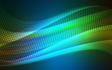 Koyu mavi, yeşil zemin noktalar ve çizgiler ile vektör. Bağlantı noktaları ve çizgileri renkli arka plan üzerinde tasarım yapın. Desen tasarım pencere panjur, perdeler.