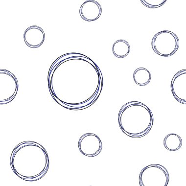 Koyu mavi daireler ile sorunsuz şablon vektör. Renkli gradyan ile arka plan üzerinde bulanık kabarcıklar. Desen tasarım kumaş, duvar kağıtları.