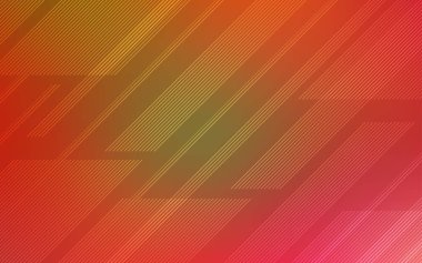 Açık Kırmızı, düz çizgileri olan sarı vektör düzeni. Bulanık arkaplanda gradyanı olan çizgiler. Reklamınız, posteriniz, afişiniz için en iyi tasarım.