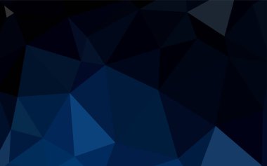 Koyu mavi vektör soyut mozaik zemin. Glitter soyut resim zarif bir üçgen ile. İş tasarımınız için yeni stil.