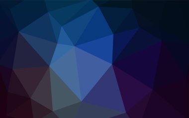 Üçgen kapak parlayan ışık mavi vektör. Renkli resimde gradyan ile poligonal tarzı. Afiş için tamamen yeni şablon.