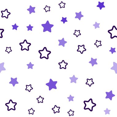 Koyu pembe, mavi gökyüzü yıldız ile sorunsuz şablon vektör. Yıldız ile renkli illüstrasyon parlayan. Kartvizit, Web siteleri için şablon.