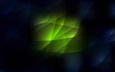 Koyu yeşil vektör zemin çizgili, üçgenler. Renkli gradyan ile arka plan üçgenler. Sizin reklam için akıllı tasarım.