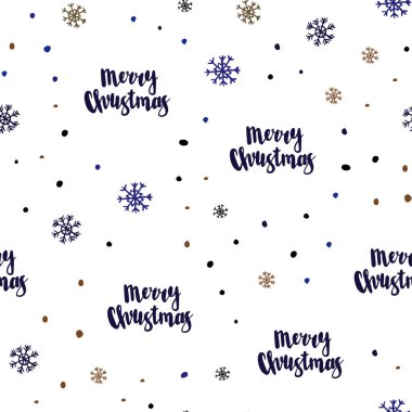 Koyu mavi, sarı Noel kar taneleri ile Dikişsiz desen vektör. Renkli dekoratif tasarım kar ile xmas tarzında. Desen tasarım pencere panjur, perdeler.