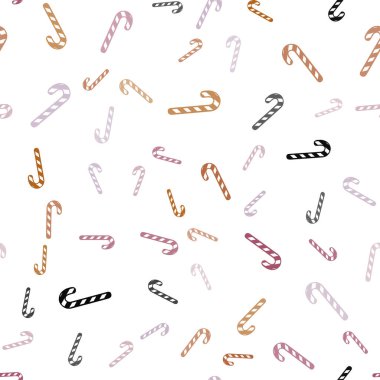 Işık çok renkli vektör seamless modeli ile lezzetli xmas şekerler.