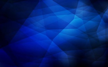 Koyu mavi vektör soyut mozaik desen. Üçgen geometrik örnek gradyan ile. Cep telefonu arka plan için şablon.