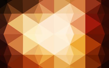 Koyu turuncu vektör zemin Çokgen. Gradyan ile Origami tarzında yaratıcı geometrik şekil. Tamamen yeni bir tasarım sizin broşürü.