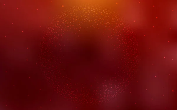 Fundo Vetorial Vermelho Escuro Com Estrelas Galáxias Ilustração Colorida Brilhante —  Vetores de Stock