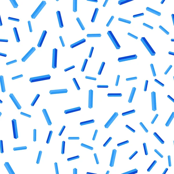 Hellblauer Nahtloser Isometrischer Hintergrund Mit Streifen Moderne Geometrische Abstrakte Illustration — Stockvektor
