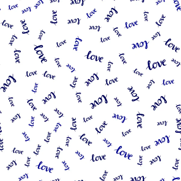 Σκούρο Μπλε Διάνυσμα Χωρίς Ραφή Πρότυπο Κείμενο Αγάπη Σας Φράση — Διανυσματικό Αρχείο