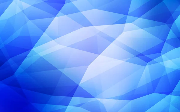 Plantilla Poligonal Vectorial Light Blue Muestra Geométrica Triangular Con Gradiente — Vector de stock
