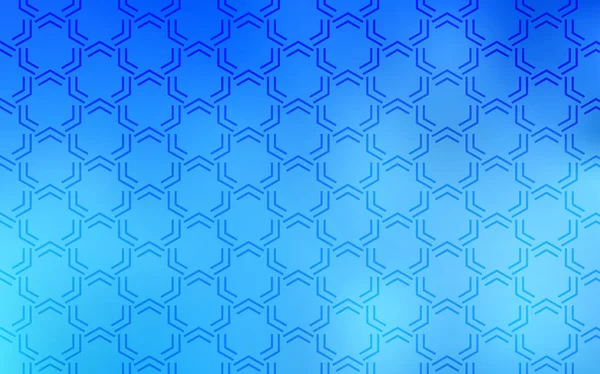 Světelný Vektorový Obrazec Blue Ostrými Čárami Čáry Rozmazaném Abstraktním Pozadí — Stockový vektor