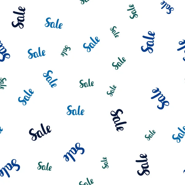 Kolor Niebieski Zielony Wektor Tekstura Sprzedażą Ekološko Kolorowe Słowa Sprzedaży — Wektor stockowy