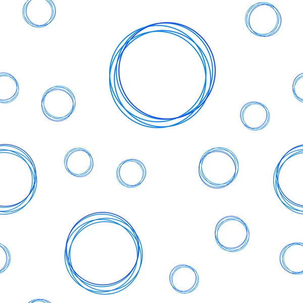 Светло Синий Вектор Безseamless Фон Пузырьками Красивая Цветная Иллюстрация Размытыми — стоковый вектор