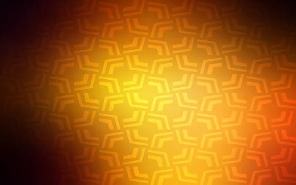 Темно Оранжевый Векторный Фон Пузырьками Красочная Абстрактная Иллюстрация Градиентными Линиями — стоковый вектор