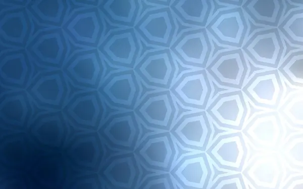 Fond Vectoriel Bleu Clair Avec Hexagones Hexagones Colorés Sur Fond — Image vectorielle