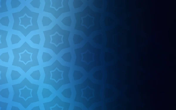 Modèle Vectoriel Bleu Foncé Avec Étoiles Ciel Illustration Abstraite Géométrique — Image vectorielle