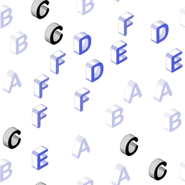 ライト紫ベクトル Abc シンボルとシームレスなパターン Abc シンボルの抽象的なイラスト 窓のブラインド カーテンのためのテクスチャ — ストックベクタ
