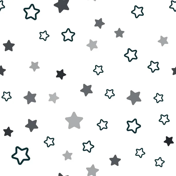深蓝色矢量无缝覆盖着大小恒星 闪烁着彩色星光的抽象图解 壁纸设计模式 — 图库矢量图片