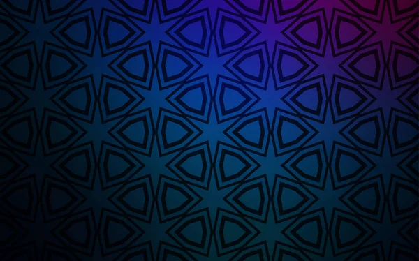 Rose Foncé Couverture Vectorielle Bleue Avec Petites Grandes Étoiles Illustration — Image vectorielle