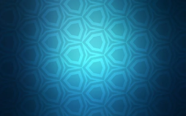 Textura Vectorial Azul Claro Con Hexágonos Colores Ilustración Con Conjunto — Vector de stock